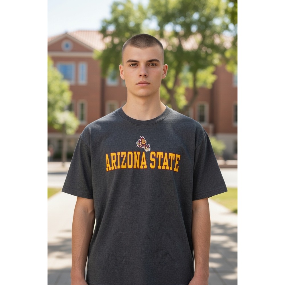 367 Old Varsity Brand Arizona State Sun Devils T-Shirt Gray ASU Mens Medium